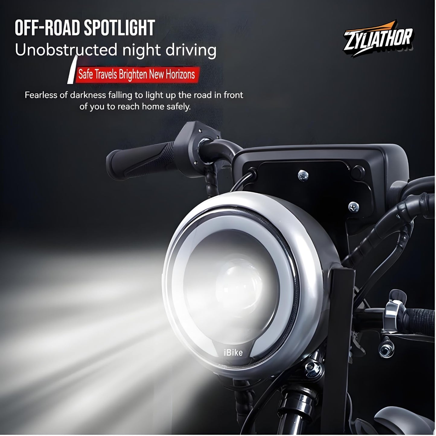 Zyliathor Electric Go Kart Adults/Kids Off-Road 48V 1500W Motor 12-31MPH, 8'' Alum Wheels, 10.4Ah(12+Mi) 440lbs, 3-Speed LED & Charger (Black)