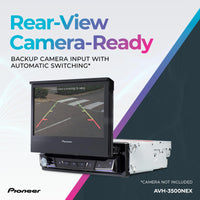 Pioneer AVH-3500NEX 7" Motorized Touchscreen, Single Din – Wired Apple CarPlay & Android Auto, Bluetooth, Backup Camera, HD Radio, SiriusXM, FLAC, Hi-Volt RCA
