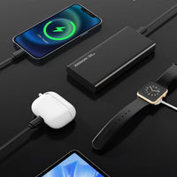 Retractable Car Charger, 4 in 1 Fast Charging Car Charger USB-C & USB-A Compatible with iPhone 16/15/14/13/12/11,Galaxy,Pixel