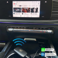 AutoSky AI Box Lite – Wireless CarPlay & Android Auto Adapter with Netflix & YouTube – Plug & Play CarPlay Converter – Works with Factory Wired CarPlay Systems (2016+)
