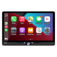 JENSEN J5CA14 14-inch Certified Apple CarPlay Android Auto Wired or Wireless | Maestro & Metra Axxess Ready | Single & Double DIN Car Stereo | SiriusXM Ready | Bluetooth | Front & Rear Camera Inputs