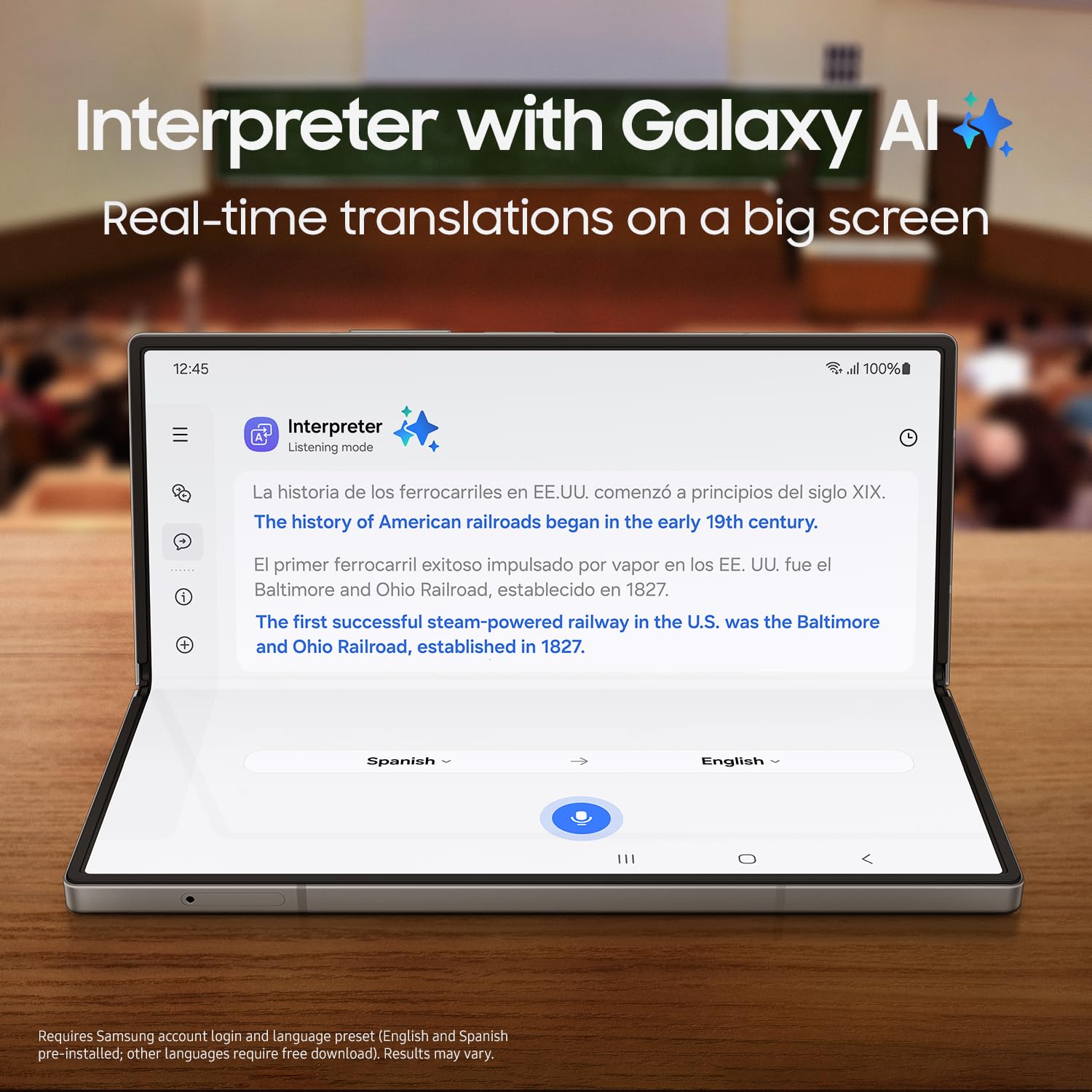 Samsung Galaxy Z Fold 6 AI Cell Phone, 256GB Unlocked Silver Shadow (Renewed)