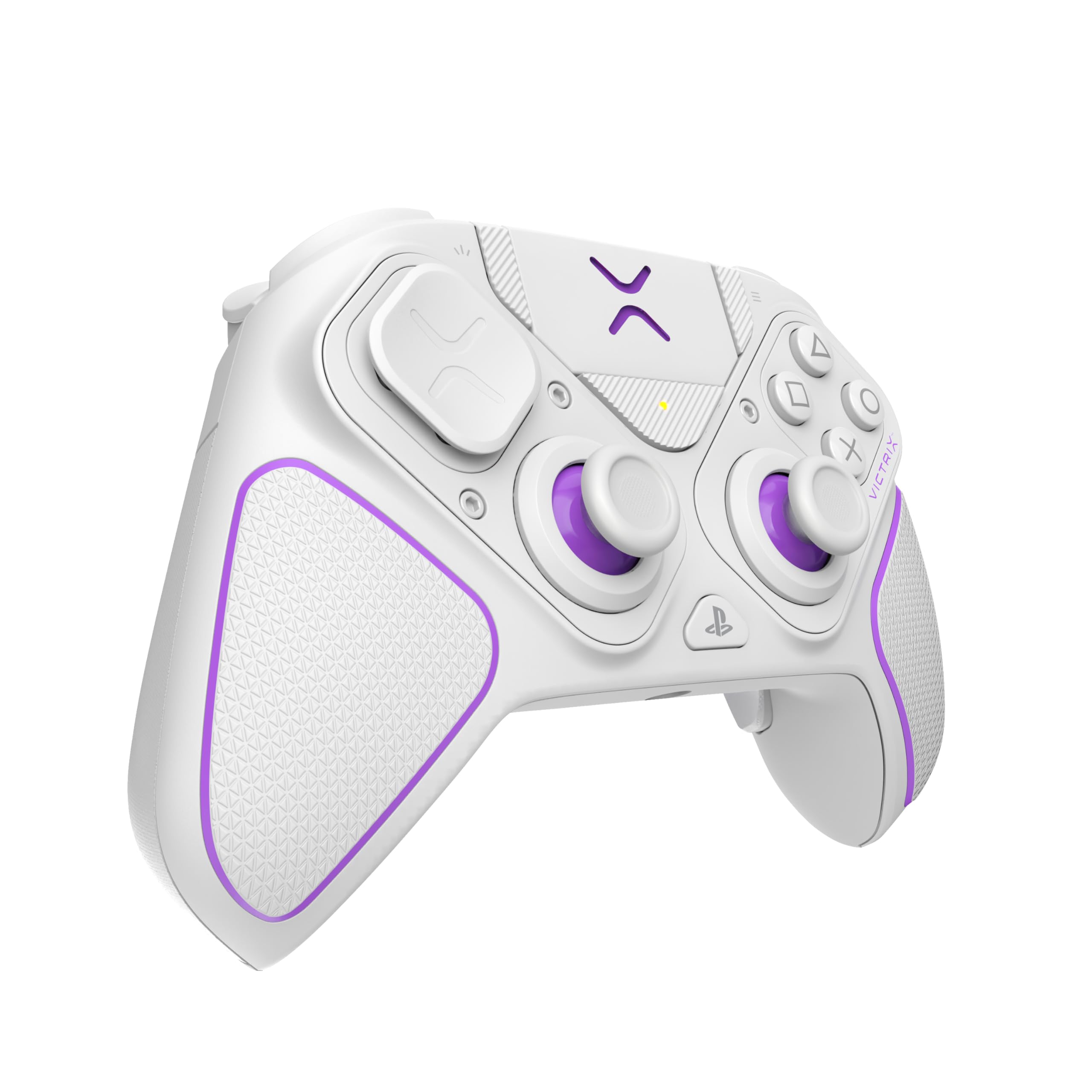 PDP Victrix Pro BFG Wireless Gaming Controller for Playstation 5 / PS5, PS4, PC, Modular Esports Gamepad, Remappable Buttons, Customizable Triggers/Paddles/D-Pad/Fightpad, PC App, White