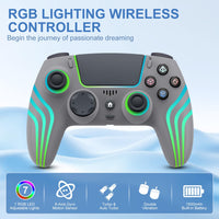 JYELUK Wireless Controller for PS5 with RGB Lighting, Compatible with PS5 Controller/Windows PC,/Android/iOS