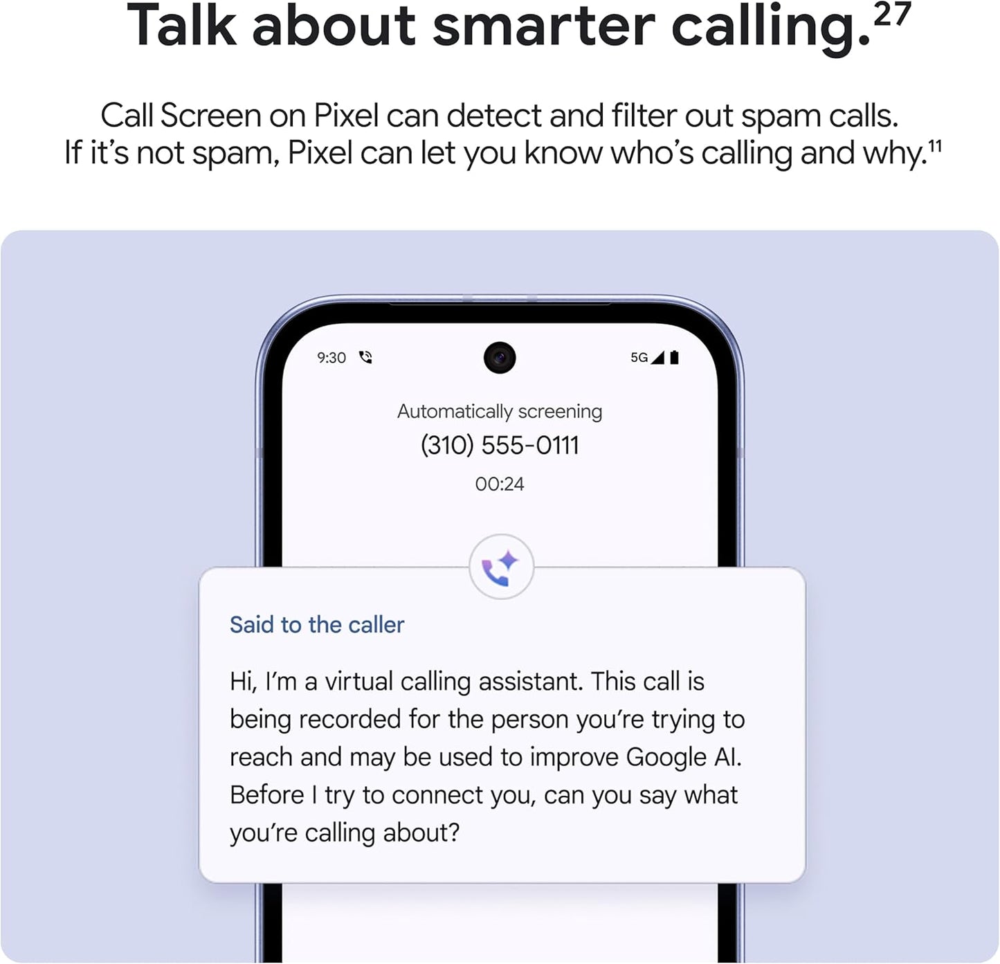 Google Pixel 9a with Gemini - Unlocked Android Smartphone with Incredible Camera and AI Photo Editing, All-Day Battery, and Powerful Security - Peony - 128 GB