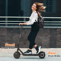 VOLPAM Electric Scooter, 350W/500W, 8.5"/10" Tires, 12/21/28 Miles Range, 16/19/22Mph, Folding E-Scooter with Dual Braking (8.5''-12Miles-350W) - Volt-Edge Technologies®
