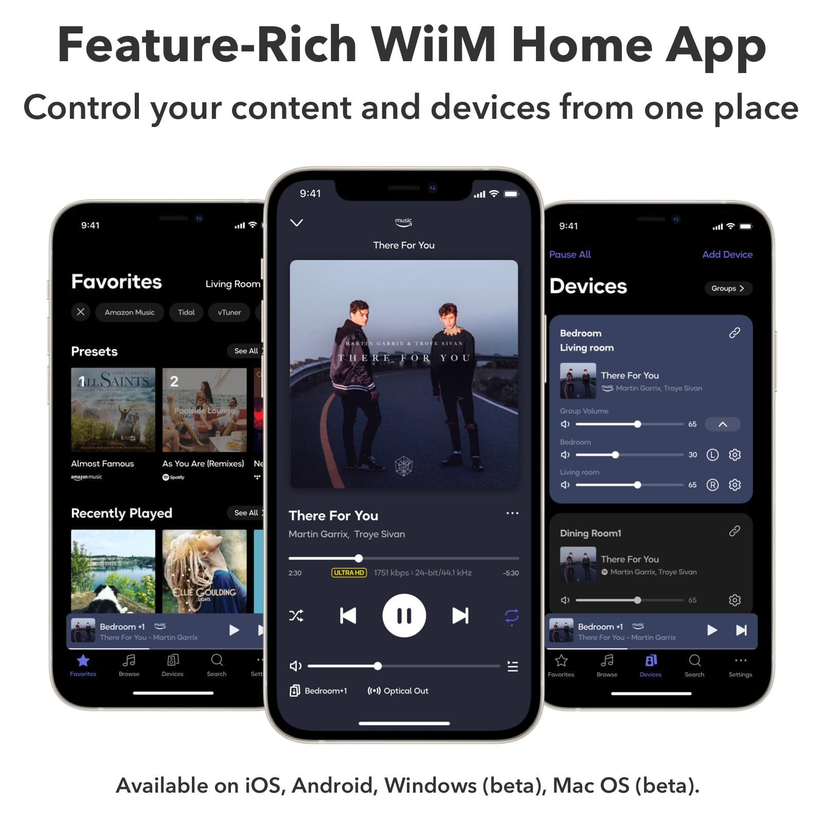 WiiM Mini AirPlay 2 Wireless Audio Streamer, Multiroom Stereo, Preamplifier, Works with Alexa and Siri Voice Assistants, Stream Hi-Res Audio from Amazon Music, Tidal and More