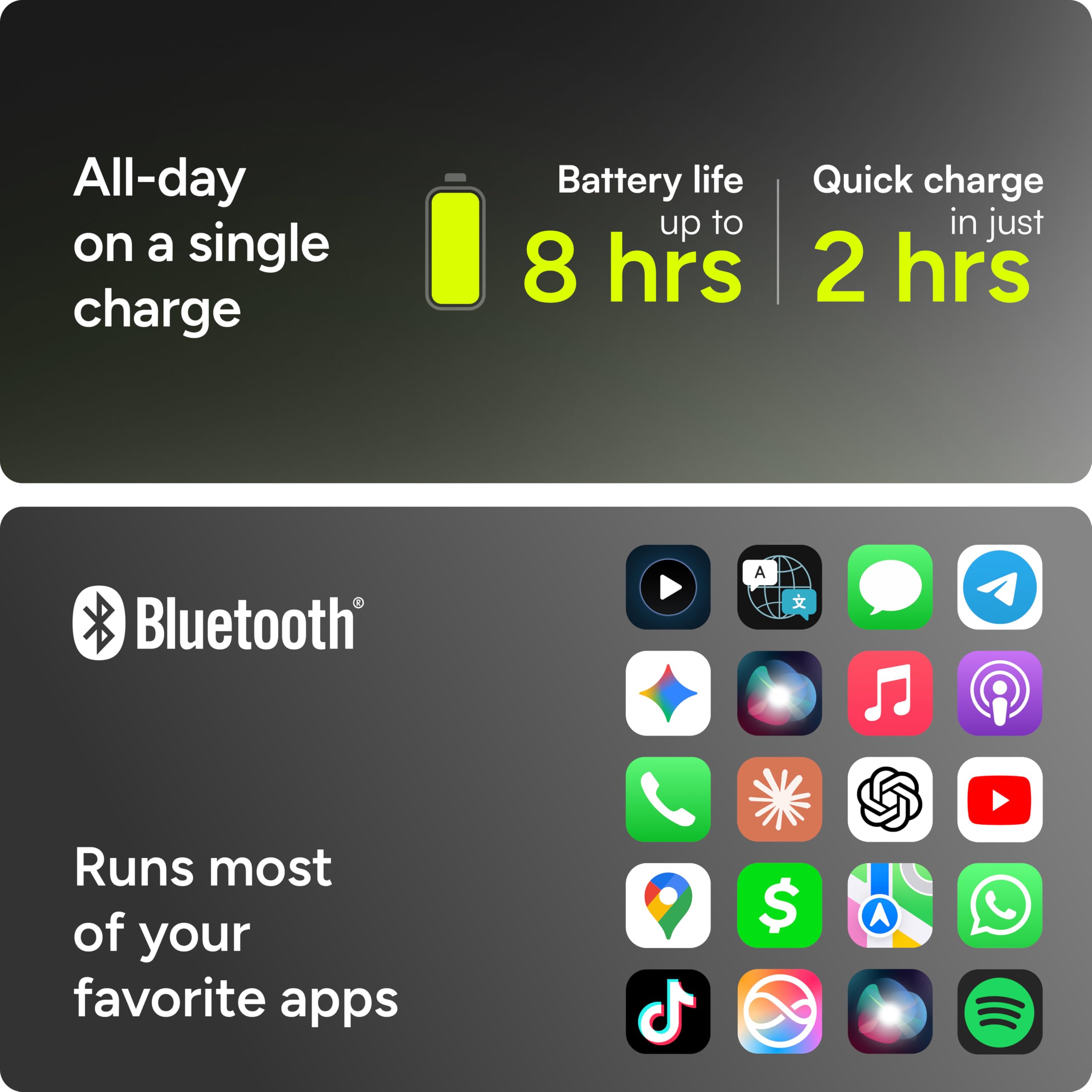 Lucyd Armor Smart Safety Glasses for Men & Women, TR90 Frame, Bluetooth Smart Safety Glasses with Light Adaptive Lenses, Open Ear Speakers & Microphone - ANSI Z87.1 (Standard)