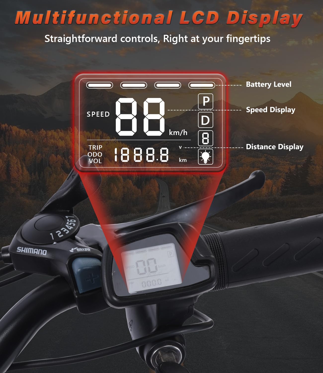 Adult Electric Tricycle 85% Pre-Assembled! Two-Person Electric Tricycle Senior Mobility Scooter Features Dual Storage Baskets & Rear Seat 500W Motor 48V 20Ah Battery（red）