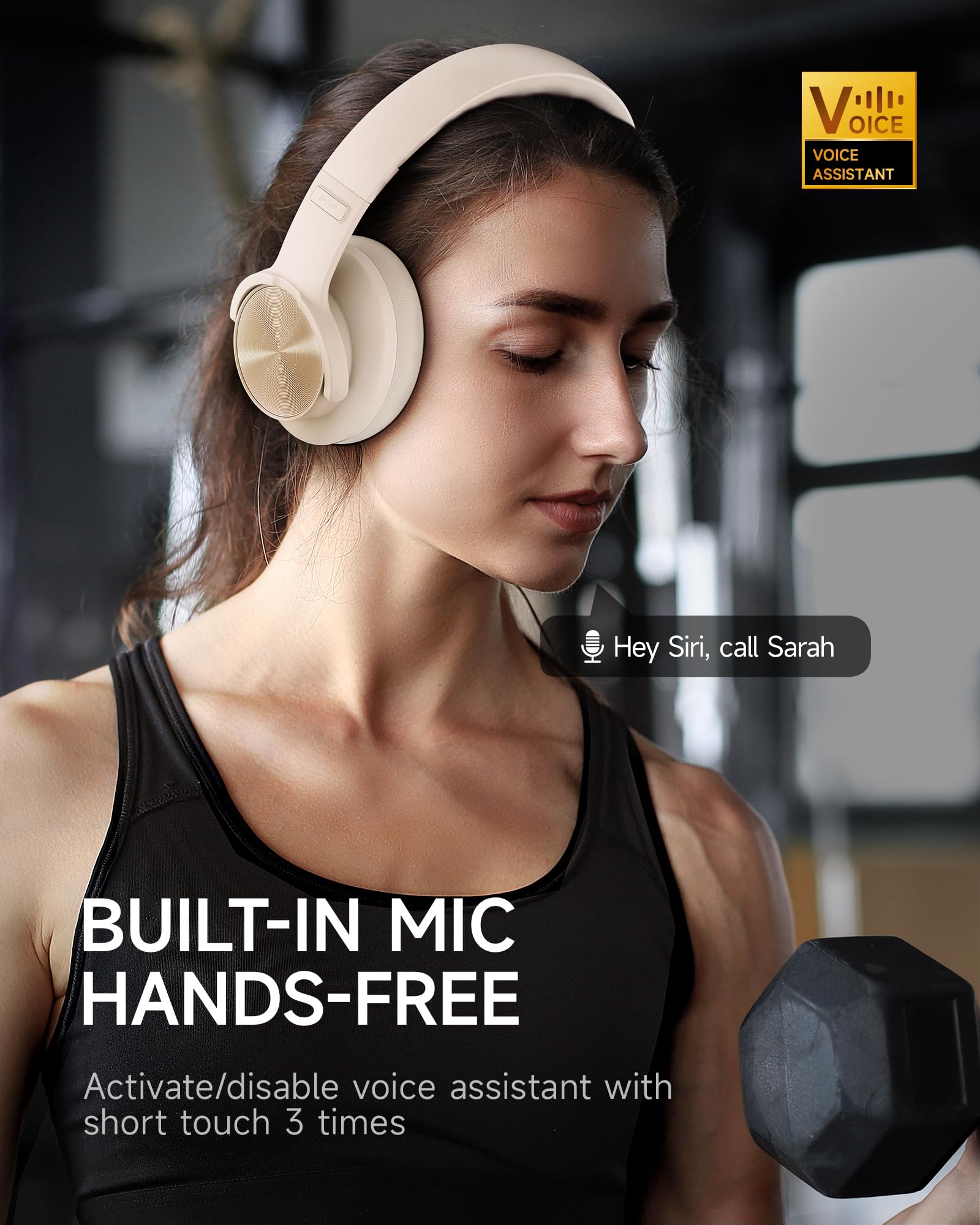 Picun B8 Bluetooth Headphones, 120H Playtime Headphone Wireless Bluetooth with 3 EQ Modes, Low Latency, Hands-Free Calls, Over Ear Headphones for Travel Home Office Cellphone PC Black - Volt-Edge Technologies®