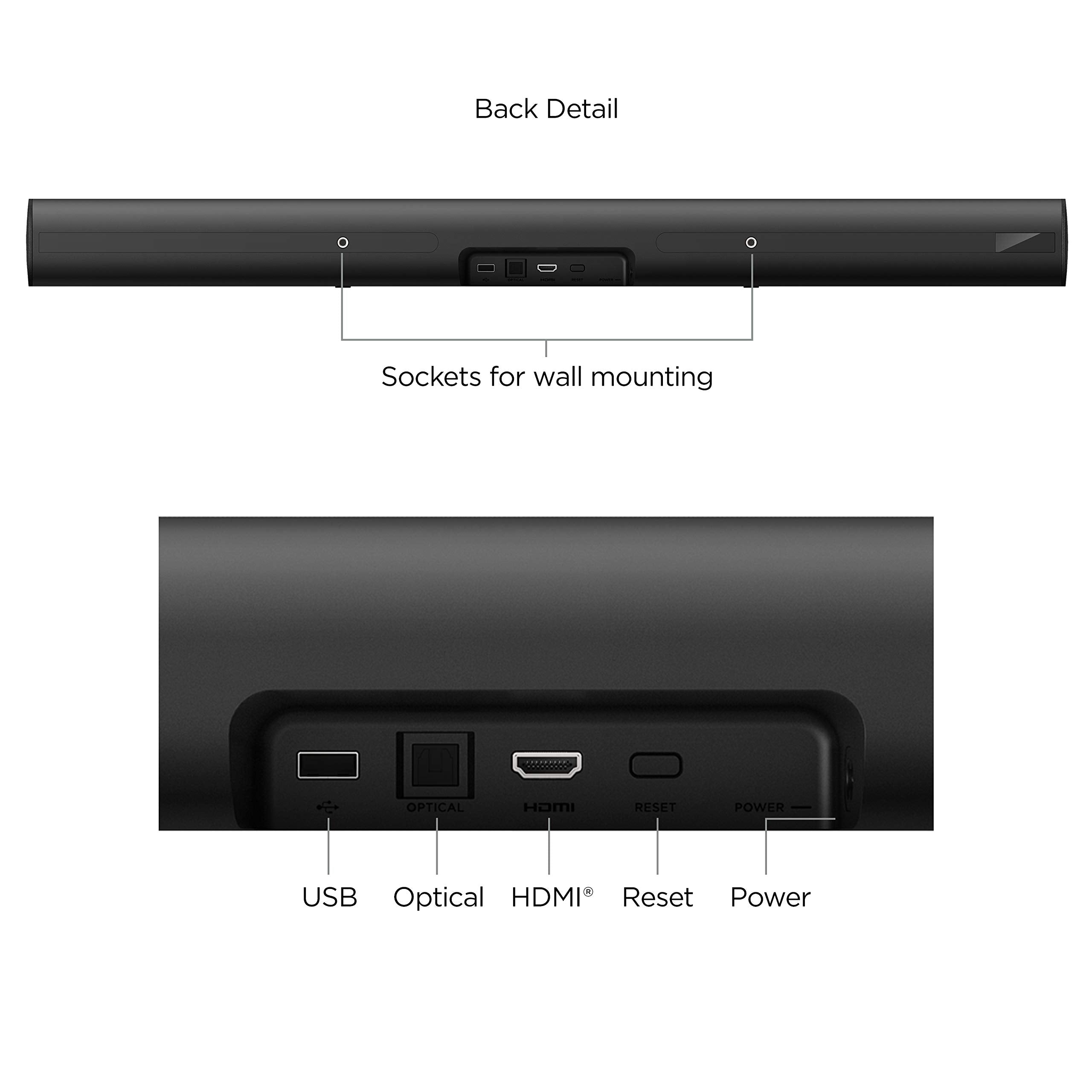 Roku Streambar Pro Stereo Soundbar Grey