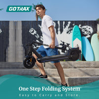 Gotrax Eclipse Electric Scooter, 10" Solid Tire, Max 20Mph Speed and 28Mile Range 500W Motor with Front Double Suspension Commuting EScooter for Adult, Black