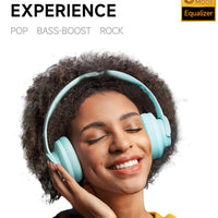 Picun B8 Bluetooth Headphones, 120H Playtime Headphone Wireless Bluetooth with 3 EQ Modes, Low Latency, Hands-Free Calls, Over Ear Headphones for Travel Home Office Cellphone PC Black - Volt-Edge Technologies®