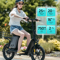 Gotrax A7 Electric Scooter for Adults-16 Pneumatic Tires, 500W Motor Hits 20 Mph, 28 Miles Range & 2 Gears, Comfortable Seat & Big Seat Bag, Wider Deck & Carry Basket for Daily Commuting Black