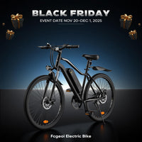 Fcgeoi Electric Bike, 750W Peak Motor, 60+ Miles Range & 20MPH, Removable Battery, 26" Tires, Dual Disc Brake, Shock Absorber, Commuting Electric Bikes for Adults
