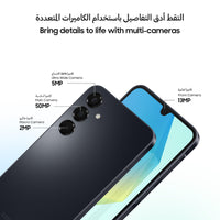 Samsung Galaxy A16 4G LTE (128GB + 4GB) International Model SM-A165F/DS Factory Unlocked, 6.7", Dual SIM, 50MP Triple Camera (Case Bundle), Black