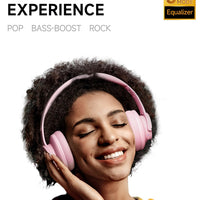 Picun B8 Bluetooth Headphones, 120H Playtime Headphone Wireless Bluetooth with 3 EQ Modes, Low Latency, Hands-Free Calls, Over Ear Headphones for Travel Home Office Cellphone PC Black