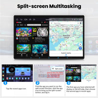 Joying 15.1 Inch Double Din Car Stereo, Car Radio with Apple Carplay & Android Auto, 8GB+128GB Android 13 Head Unit with Mirror Link, AM/FM, Bluetooth, SWC, GPS(JY-UTD15N8)