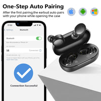 kurdene Wireless Earbuds Bluetooth 5.3 in Ear Buds Light Weight Headphones,Deep Bass Sound,Built in Mics Headset,Clear Calls Earphones for Sports Workout