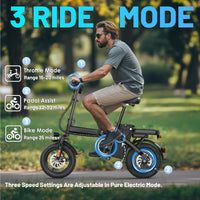 Folding Electric Bike for Adults and Teens, 14" Foldable E-Bike with 500W Motor, Commuter Mini Ebike with 48V Removable Battery UL 2849 Certified, Electric Bicycle with 25 Miles PAS Range (Black) - Volt-Edge Technologies®