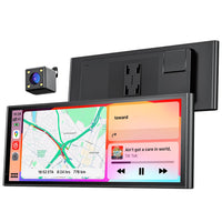 krunia 9.26" Wireless Portable Car Play Screen for Apple CarPlay & Android Auto, OTA Updates, Backup Camera, Mirror Link, 5.0 Bluetooth, Voice Control, GPS Navigation, FM