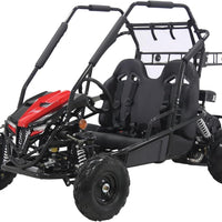 Coleman Powersports GK200 196cc Gas Powered Dual Seat Go-Kart, Reverse Gear, Adjustable Suspension, 275 lbs Maximum Load, Off Road Adventure Vehicle