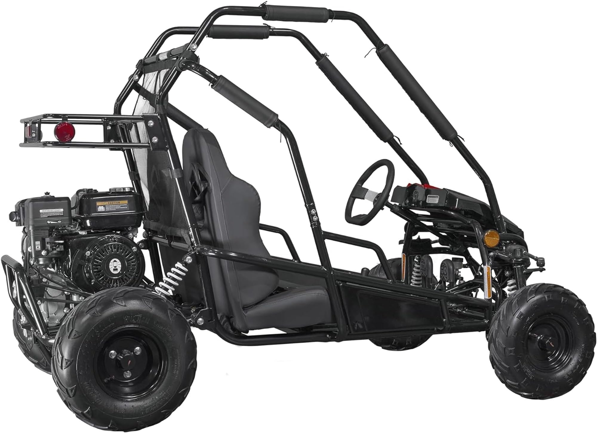 Coleman Powersports GK200 196cc Gas Powered Dual Seat Go-Kart, Reverse Gear, Adjustable Suspension, 275 lbs Maximum Load, Off Road Adventure Vehicle