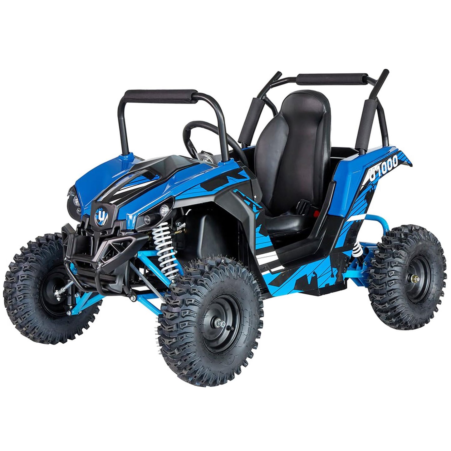 UTV Ride on Car (Large), 48V Shock Absorber Electric Vehicles with Disk Brake, Gear Switch, Steel Frame, Off-Road Tire, Flexible Seat Belt and Seat, Three-Speed Parental Limit-Lock Function