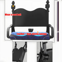 4 Wheel Seniors Adults Travel Mobility Scooter ，2-Seat Electric Golf Cart，All Terrain Recreational Powered Scooters Vehicle 800W Foldable Compact Cruiser Extra Large Portable Capacity Storage Trunk(Ye