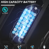 DTTZH F6 1500W Adult Electric Bike, 33MPH Fast E Bikes for Adults Electric, 20" x 4" Fat Tire Ebike, 750W Motor Long Range Electric Mountain Bikes, 48V 15Ah UL 2849 Certified, 60 Miles Range - Black