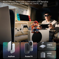 RayNeo Air 3s Pro AR/XR Glasses - 201'' 1200 Nits 120Hz HueView 2.0 Video Display, Smart Gaming Glasses for iPhone 17,16,15/Android/Mac/Switch 2/PS5/SteamDeck - 2025 Gift for Christmas & Tech Lover