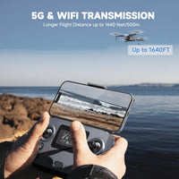 GPS Drone with Camera 4K for Adults, Under 249g, 45 Mins Flight, Beginner Foldable Drones with Brushless Motor, Auto Follow, Tap Fly, Circle Fly, One Key Start