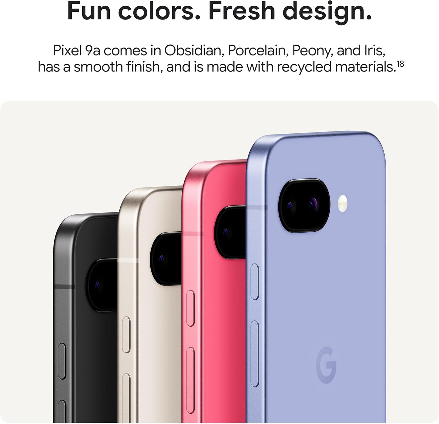 Google Pixel 9a with Gemini - Unlocked Android Smartphone with Incredible Camera and AI Photo Editing, All-Day Battery, and Powerful Security - Peony - 128 GB