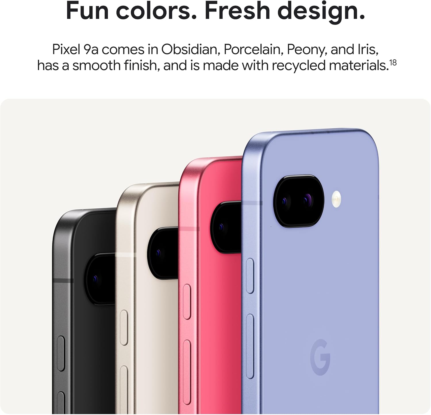 Google Pixel 9a with Gemini - Unlocked Android Smartphone with Incredible Camera and AI Photo Editing, All-Day Battery, and Powerful Security - Peony - 128 GB