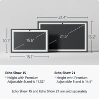 Amazon Echo Show 15 (newest model), Full HD 15.6" kitchen hub for home organization, with built-in Fire TV and Alexa