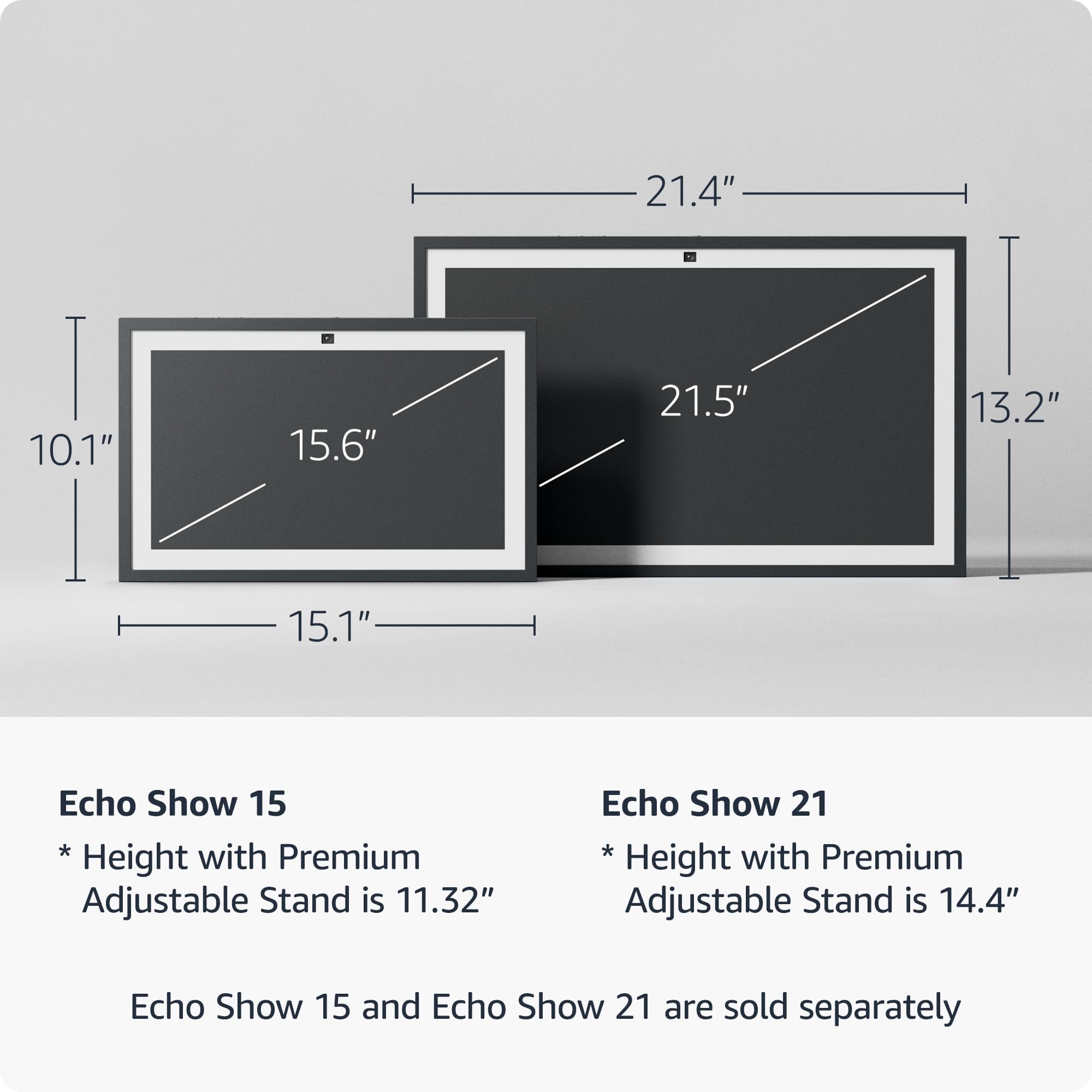 Amazon Echo Show 15 (newest model), Full HD 15.6" kitchen hub for home organization, with built-in Fire TV and Alexa