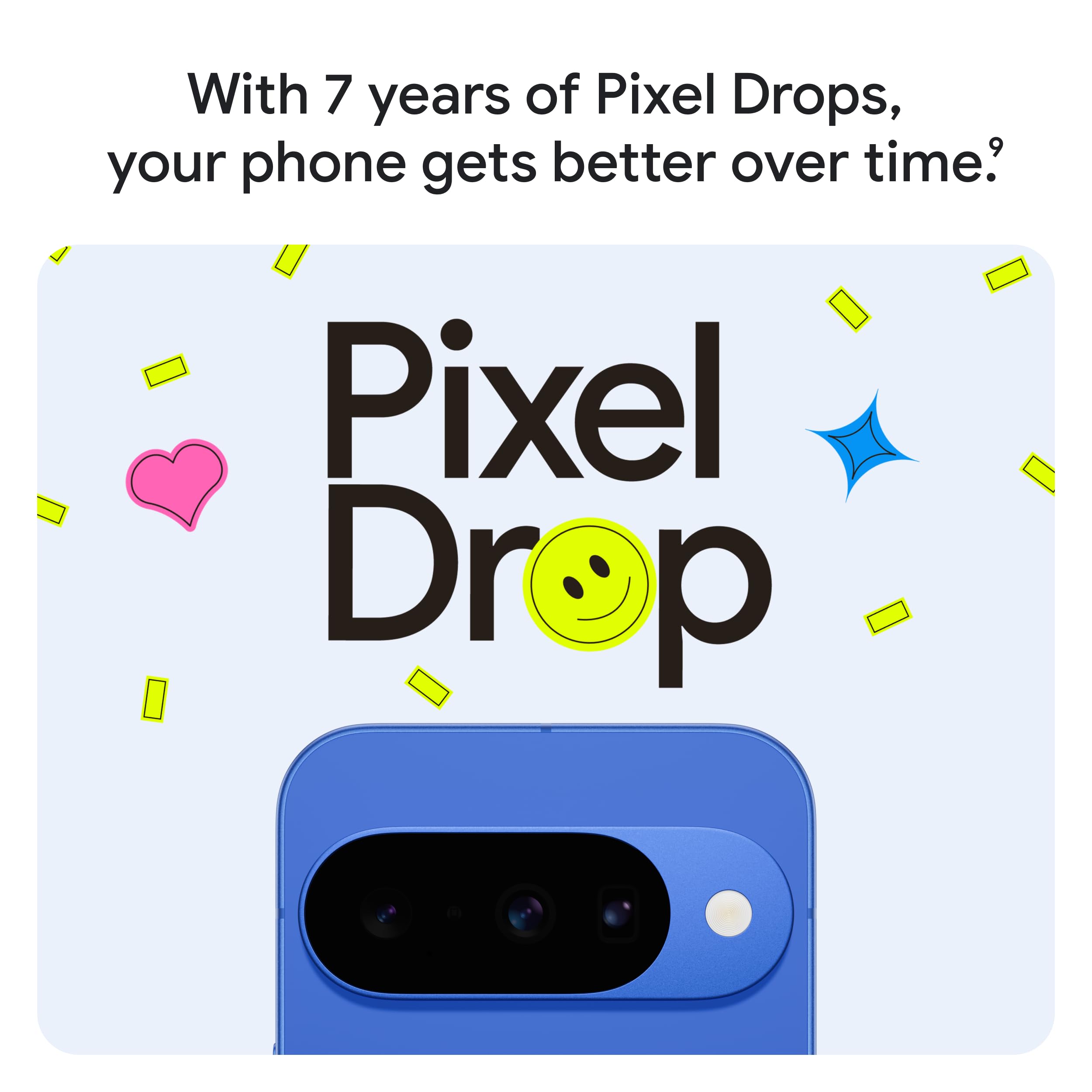 Google Pixel 10 - Unlocked Android Smartphone - Gemini AI Assistant, Advanced Triple Rear Camera, Fast-Charging 24+ Hour Battery, and 6.3" Actua Display - Indigo - 128 GB (2025 Model)