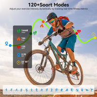 Jacoosa Smart Watch for Men Women, 1.83" HD Touchsreen, Bluetooth Calling, 5 ATM Water-Resistance, 130+ Sports Modes, Health, Fitness & Sleep Tracker, Timer, Fitness Watch for Android/iOS, Black