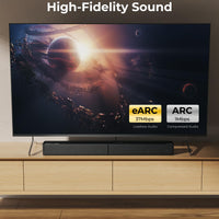 ULTIMEA 5.1CH Surround Sound Bar with Subwoofer, Dolby Atmos, VoiceMX, BassMX, APP, 300W Soundbar for Smart TV, Home Theater Surround Sound System for TV, BT 5.4, Poseidon M60 (2025 Model) - Volt-Edge Technologies®