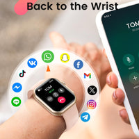 Smart Watch for Women Men Fitness: Smart Watch for iPhone&Android Bluetooth Call with SpO2 Sleep Heart Rate Monitor,IP68,Fitness Tracker with 120+Sport,Reloj Inteligente 30 Day+Battery Life, 2 Bands
