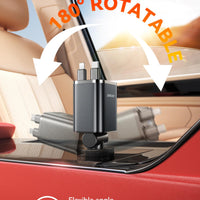 [2025 Ultra-Compact] 84W Retractable Car Charger, [PD 45W] Car Charger USB C for iPhone 16 17 Pro Fast Charging, Car Accessories Travel Essentials Gifts for Women Men for iPhone 17 Air 16 15 14 13 12