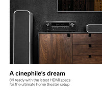 Denon AVR-S760H 7.2 Ch AVR - 75 W/Ch (2021 Model), Advanced 8K Upscaling, Dolby Atmos Height Virtualization, DTS Virtual:X & More, Built-in HEOS, Amazon Alexa Voice Control