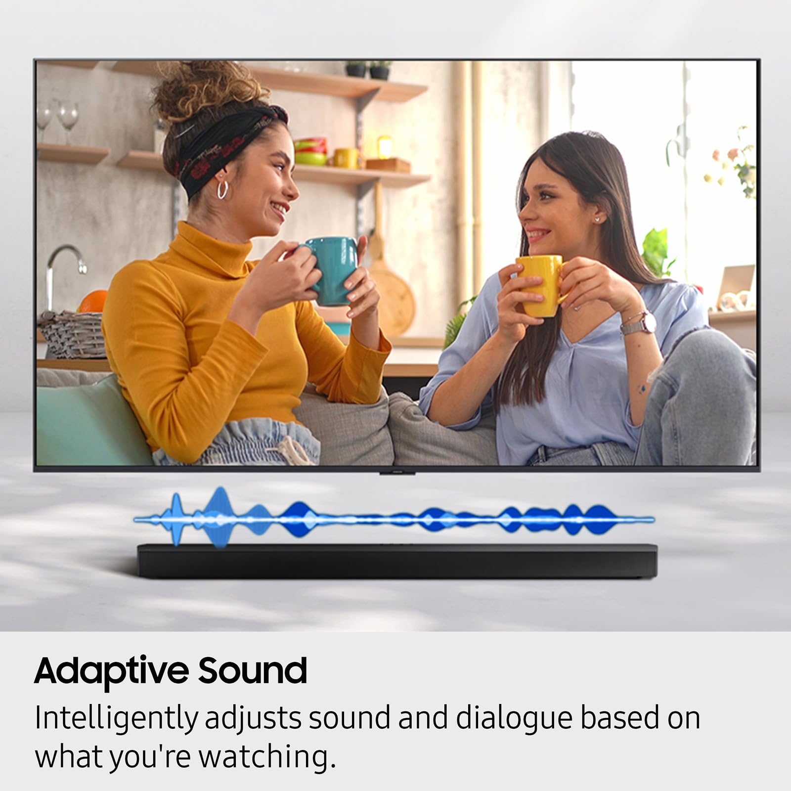 Samsung B-Series Soundbar HW-B550F 2.1 ch DTS Virtual:X Soundbar with Subwoofer (2025 Model) Voice Enhance Mode, Bass Boost, Adaptive Sound - Volt-Edge Technologies®