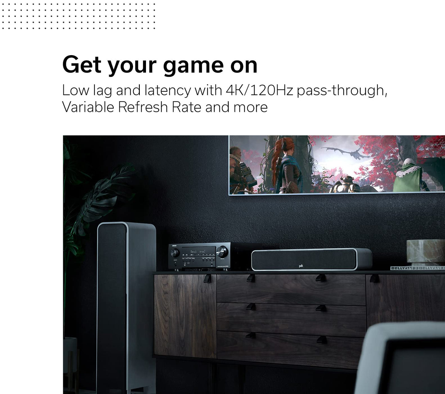 Denon AVR-S760H 7.2 Ch AVR - 75 W/Ch (2021 Model), Advanced 8K Upscaling, Dolby Atmos Height Virtualization, DTS Virtual:X & More, Built-in HEOS, Amazon Alexa Voice Control