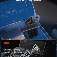 【Upgraded】 SUPERONE Retractable Car Charger 4 in 1, Fast Car Phone Charger with Cord 2.6ft, USB C and Apple Car Adapter, Compatible with iPhone 17 16 15/15 Pro Max/14/13/12/11, Galaxy, Pixel