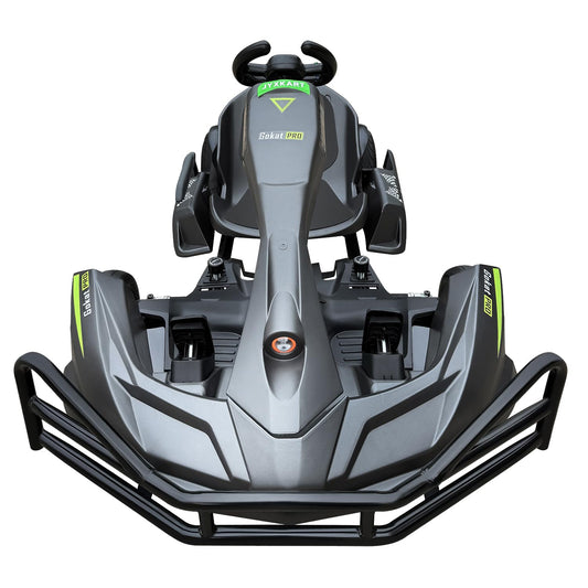 JYXKART Go Karts for Adults, PRO Electric Go Kart Build in 1500W*2 AC Brushless Motor with 54V8A Removable Lithium Battery and Handbrake, 40km/h High Speed Drifting Gokart for Ages 14+ Up to 2m/200kg