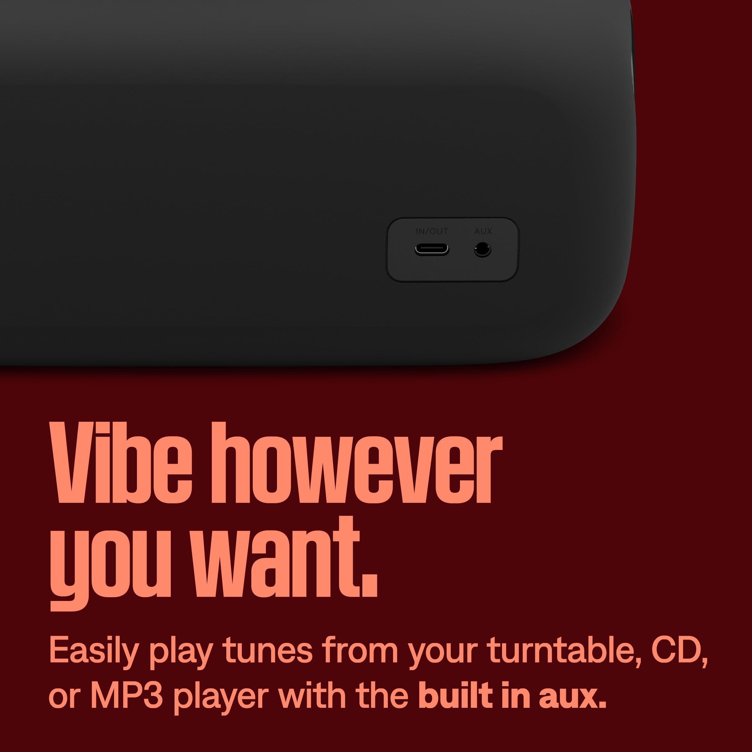 Bose SoundLink Max Bluetooth Speaker - Portable Wireless Party Speaker, IP67 Waterproof, Rope Handle, Up to 20 Hours of Playtime, USB-C, Built-in 3.5mm AUX Input, Black - Volt-Edge Technologies®