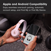 Beats Solo 4 - Wireless Bluetooth On-Ear Headphones, Apple & Android Compatible, Up to 50 Hours of Battery Life - Matte Black - Volt-Edge Technologies®