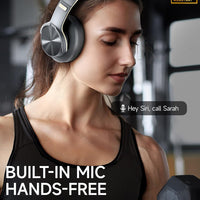 Picun B8 Bluetooth Headphones, 120H Playtime Headphone Wireless Bluetooth with 3 EQ Modes, Low Latency, Hands-Free Calls, Over Ear Headphones for Travel Home Office Cellphone PC Black - Volt-Edge Technologies®