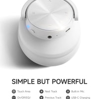 Picun B8 Bluetooth Headphones, 120H Playtime Headphone Wireless Bluetooth with 3 EQ Modes, Low Latency, Hands-Free Calls, Over Ear Headphones for Travel Home Office Cellphone PC Black